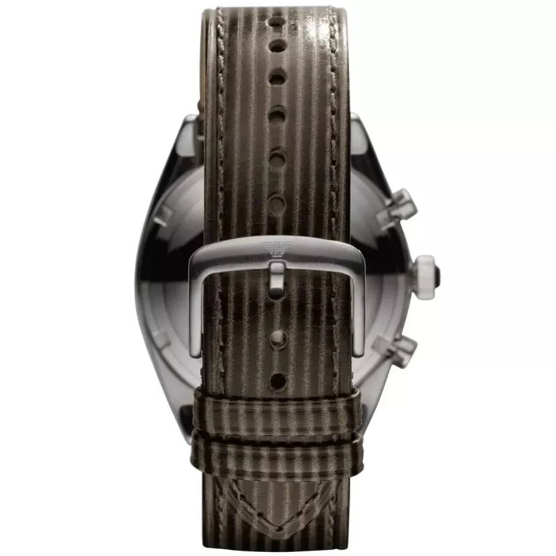 ARMANI AR0370 Vīriešu hronogrāfs Nerūsējošā tērauda pulkstenis 43mm