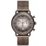 ARMANI AR11169 Vīriešu hronogrāfa pulkstenis 43 mm melns ciparnīca ādas siksniņa