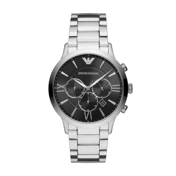 Armani AR11208 Vīriešu kvarca hronogrāfa pulkstenis 44mm zils ciparnīca brūna āda