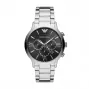 Armani AR11208 Vīriešu kvarca hronogrāfa pulkstenis 44mm zils ciparnīca brūna āda