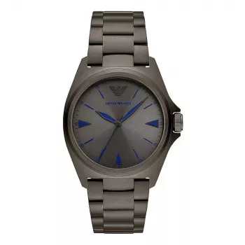 ARMANI AR11381 Vīriešu kvarca analogais pulkstenis 40mm nerūsējošais tērauds zils ciparnīca