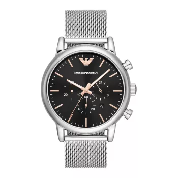 ARMANI AR11429 Vīriešu kvarca hronogrāfa pulkstenis 46mm nerūsējošais tērauds