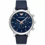 Armani AR11451 Vīriešu hronogrāfs nerūsējošā tērauda pulkstenis 46mm