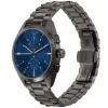 ARMANI AR11481 Vīriešu Luigi Hronogrāfa Kvarca Pulkstenis 43mm Melns Ciparnīca Melna Ādas Siksniņa
