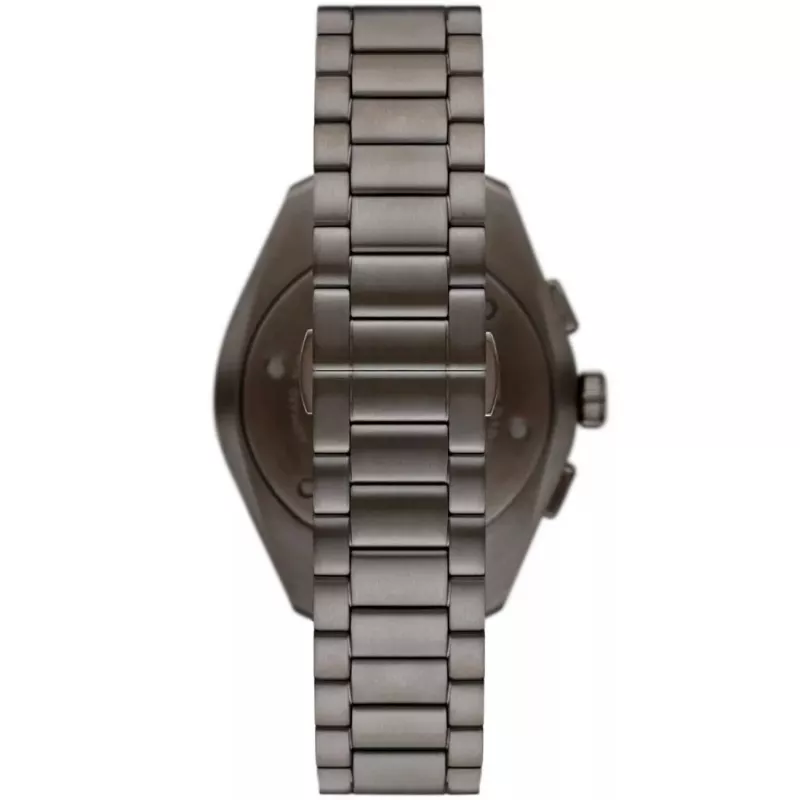 ARMANI AR11481 Vīriešu Luigi Hronogrāfa Kvarca Pulkstenis 43mm Melns Ciparnīca Melna Ādas Siksniņa