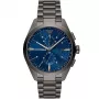 ARMANI AR11481 Vīriešu Luigi Hronogrāfa Kvarca Pulkstenis 43mm Melns Ciparnīca Melna Ādas Siksniņa