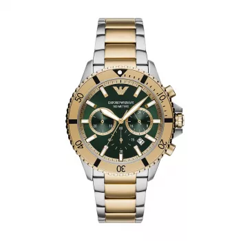 Armani AR11586 vīriešu kvarca hronogrāfa pulkstenis 43mm zils ciparnīca nerūsējošais tērauds