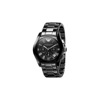 Armani AR1400 Vīriešu Keramikas Hronogrāfa Pulkstenis 42 mm Melns