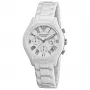 ARMANI AR1404 Ceramica Unisex Quartz Chronograph Watch 38mm Black Ceramic