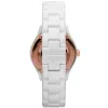 ARMANI AR1418 Sieviešu kvarca pulkstenis 28mm Balta keramika