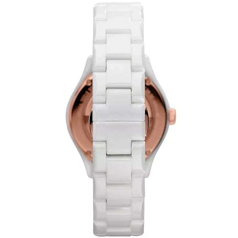 ARMANI AR1418 Sieviešu kvarca pulkstenis 28mm Balta keramika