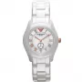 ARMANI AR1418 Sieviešu kvarca pulkstenis 28mm Balta keramika