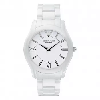 ARMANI AR1442 Vīriešu Keramikas Pulkstenis 42mm Melns Ciparnīca Hronogrāfs