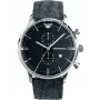 ARMANI AR1690 Vīriešu analogais kvarca pulkstenis 43mm Nerūsējošais tērauds Melns ciparnīca