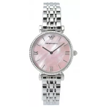 Armani AR1779 Sieviešu pulkstenis 32mm Rožu zelta nerūsējošais tērauds Brūna āda