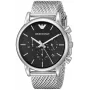 ARMANI AR1811 Vīriešu analogais kvarca pulkstenis 41mm Nerūsējošais tērauds Melns ciparnīca