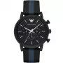 ARMANI AR1948 Vīriešu kvarca hronogrāfa pulkstenis 46mm nerūsējošais tērauds