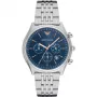 ARMANI AR1974 Vīriešu hronogrāfa kvarca pulkstenis 43mm melns ciparnīca ādas siksniņa
