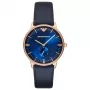 ARMANI AR2071 Vīriešu pulkstenis 40mm Nerūsējošais tērauds Melns ciparnīca Milānas sieta siksniņa