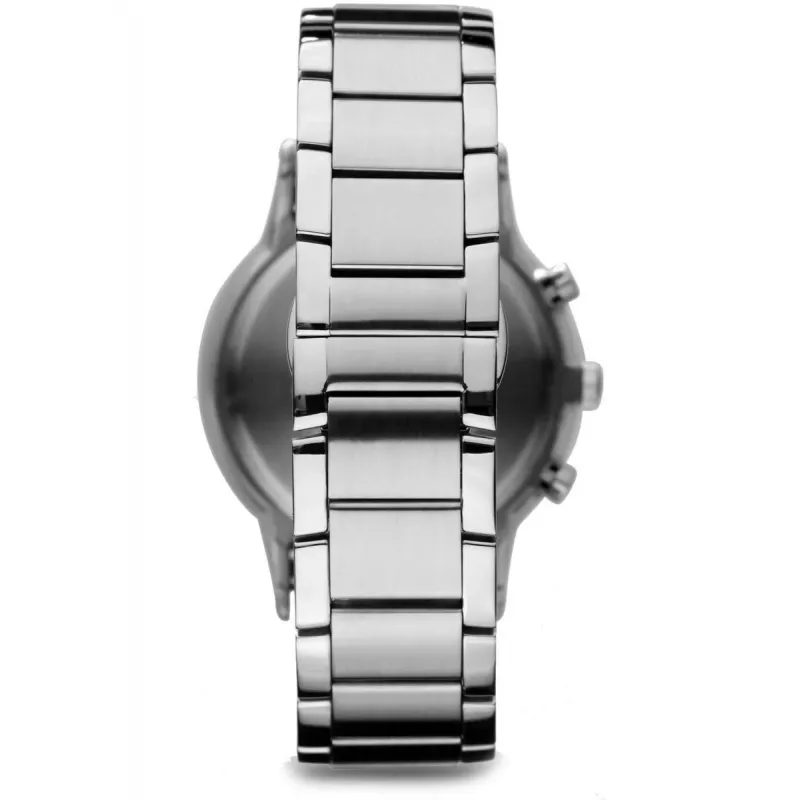ARMANI AR2434 Vīriešu hronogrāfa pulkstenis ar zilu ciparnīcu un nerūsējošā tērauda korpusu, 43 mm