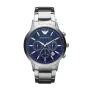 ARMANI AR2448 Vīriešu kvarca hronogrāfa pulkstenis 43mm Nerūsējošais tērauds Zils ciparnīca