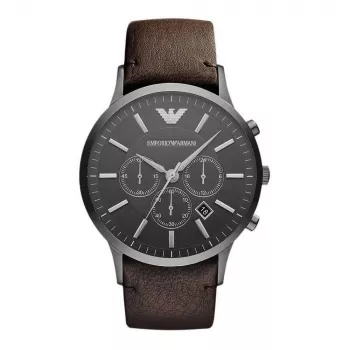 ARMANI AR2462 Vīriešu hronogrāfa pulkstenis 46mm Nerūsējošais tērauds Zils ciparnīca