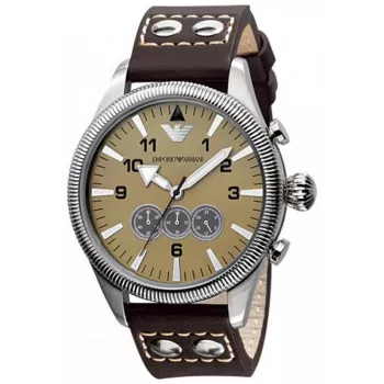 ARMANI AR5837 Vīriešu hronogrāfa pulkstenis no nerūsējošā tērauda, 44 mm
