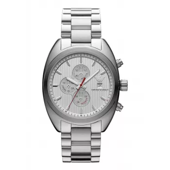 Armani AR5958 Vīriešu kvarca analogais pulkstenis 42mm Melns Nerūsējošais tērauds