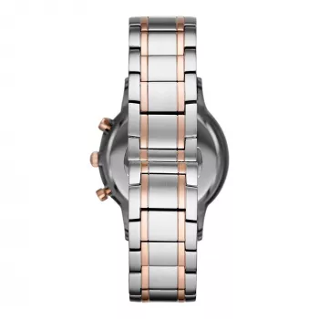 ARMANI AR80025 Vīriešu kvarca hronogrāfa pulkstenis 43mm Nerūsējošais tērauds Zils ciparnīca