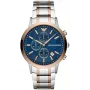ARMANI AR80025 Vīriešu kvarca hronogrāfa pulkstenis 43mm Nerūsējošais tērauds Zils ciparnīca