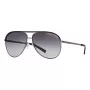 ARMANI EXCHANGE AX2002-60992V Unisex Saulesbrilles - Matēts Melns Metāla Rāmis ar Tumši Pelēkām Spoguļstikla Lēcām