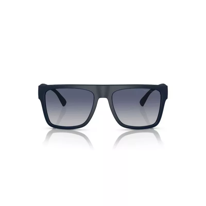 Armani Exchange AX4113S81814L Vīriešu taisnstūra saulesbrilles Matēti melna tumši pelēka 55/18/145 mm