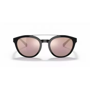 ARMANI EXCHANGE AX4118S81586X Unisex Taisnstūra saulesbrilles Matēti melns Tumši pelēks spogulis Sudrabs 54mm