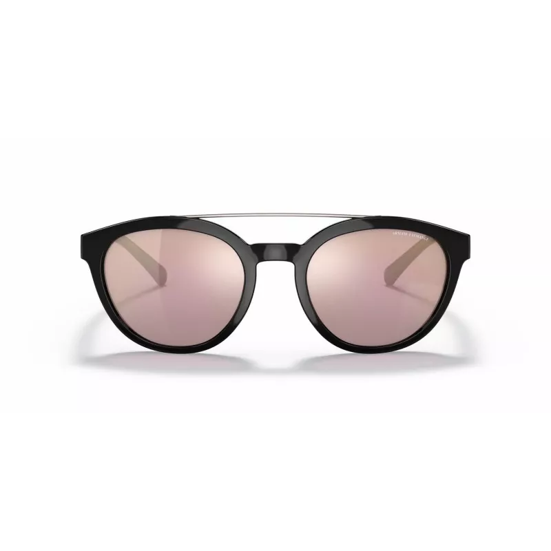 ARMANI EXCHANGE AX4118S81586X Unisex Taisnstūra saulesbrilles Matēti melns Tumši pelēks spogulis Sudrabs 54mm