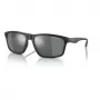 ARMANI EXCHANGE AX4122S80786G Vīriešu saulesbrilles, Melnas, Taisnstūra, 59 mm lēcas, 100% UV400 aizsardzība