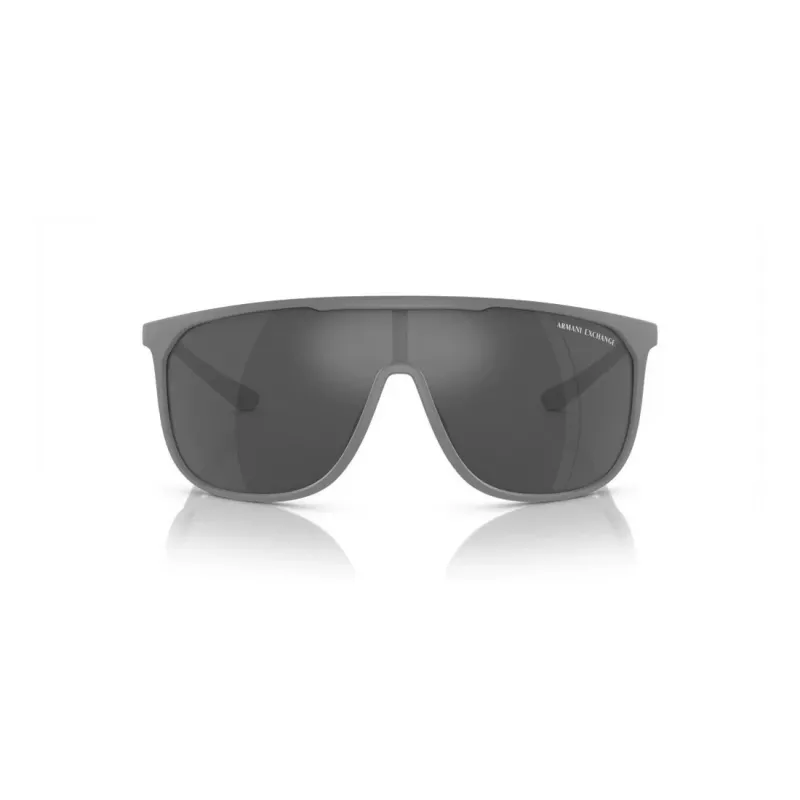 Armani Exchange AX4137SU81806 Vīriešu kvadrātveida saulesbrilles - Matēts melns rāmis, tumši pelēkas lēcas