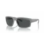 Armani Exchange AX4142SU81808 Vīriešu saulesbrilles Matēti melna tumši pelēka taisnstūra