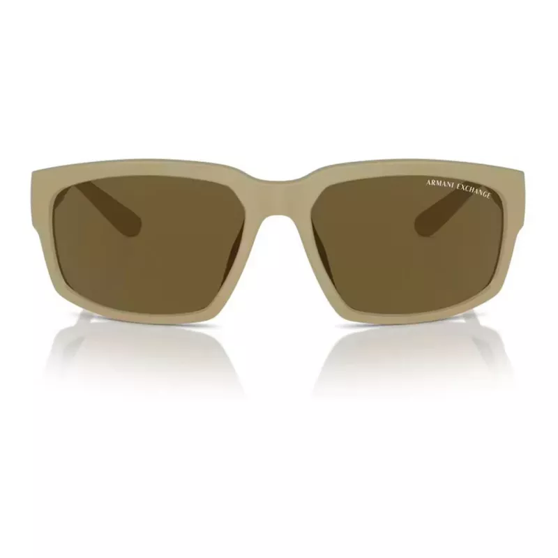 Armani Exchange AX4142SU83487 Vīriešu saulesbrilles Matēti melnas pelēkas 61mm
