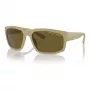 Armani Exchange AX4142SU83487 Vīriešu saulesbrilles Matēti melnas pelēkas 61mm