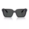 Armani Exchange AX4147S 610587 Vīriešu saulesbrilles - Matēts melns rāmis, tumši pelēkas lēcas, 56 mm