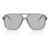 Armani Exchange AX4150SU83638 Saulesbrilles Vīriešu Kvadrātveida Matēti Melnas Pelēkas 59mm