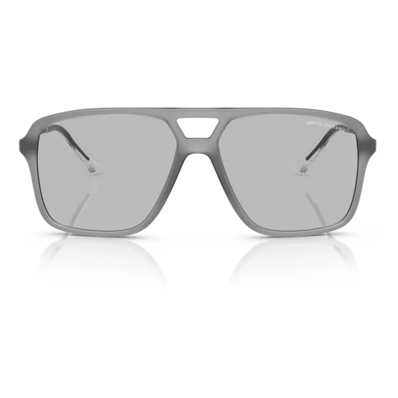Armani Exchange AX4150SU83638 Saulesbrilles Vīriešu Kvadrātveida Matēti Melnas Pelēkas 59mm