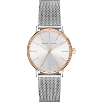 ARMANI EXCHANGE Sieviešu AX5537 Kvarca analogais pulkstenis 36 mm Sudraba nerūsējošais tērauds