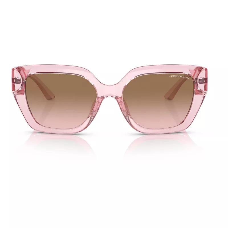 Armani Exchange Sieviešu Saulesbrilles AX4125SU83391 Caurspīdīgs Pelēks Rāmis Pelēka Gradienta Lēca 54mm