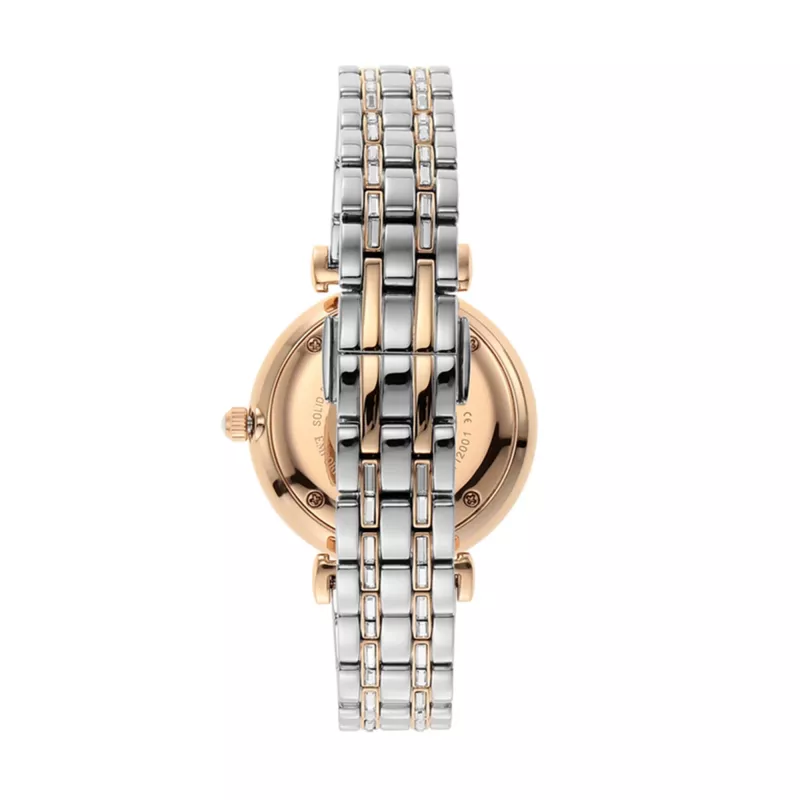 ARMANI Gianni T-Bar sieviešu pulkstenis AR11293 – 32mm nerūsējošā tērauda kvarca sudraba ciparnīca