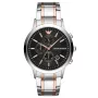 Armani Man AR11165 vīriešu kvarca hronogrāfa pulkstenis, 43 mm nerūsējošais tērauds, melns ciparnīca