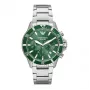 Armani Man AR11500 Vīriešu analogais kvarca hronogrāfa pulkstenis 43mm melns ciparnīca ādas siksna