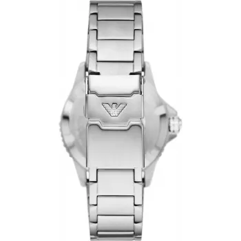 ARMANI Man AR11589 Vīriešu analogais kvarca pulkstenis 42mm zils ciparnīca sudraba nerūsējošais tērauds