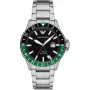 ARMANI Man AR11589 Vīriešu analogais kvarca pulkstenis 42mm zils ciparnīca sudraba nerūsējošais tērauds