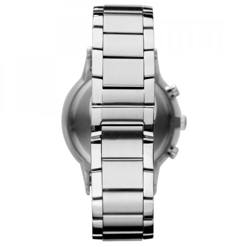 Armani vīriešu AR11164 hronogrāfa pulkstenis 43mm nerūsējošais tērauds melna ciparnīca